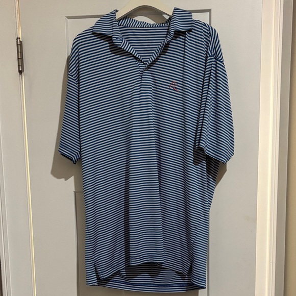 Rhoback Other - Rhoback Navy and White Striped Polo Shirt